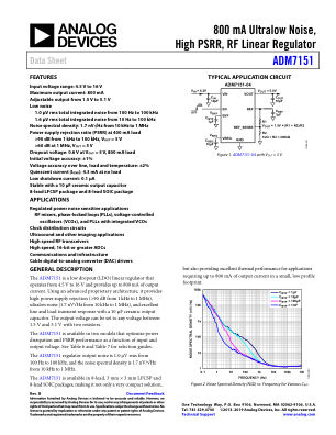 ADM7151 datasheet cover page