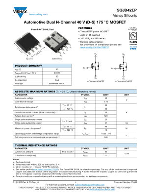 SQJB42EP datasheet cover page