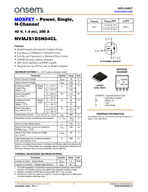 NVMJS1D5N04CL 数据手册首页