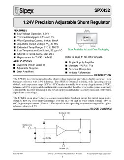 SPX432 数据手册首页