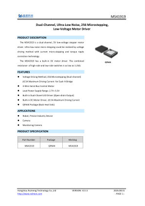MS41919 datasheet cover page