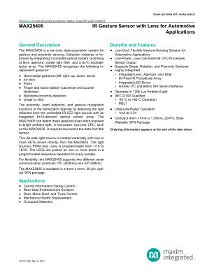 MAX25405 datasheet cover page