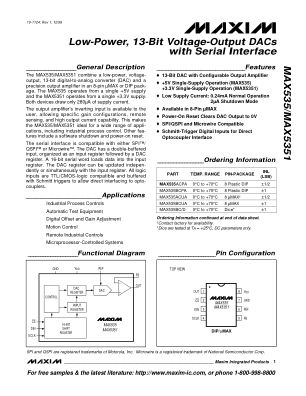 MAX535-MAX5351 datasheet cover page