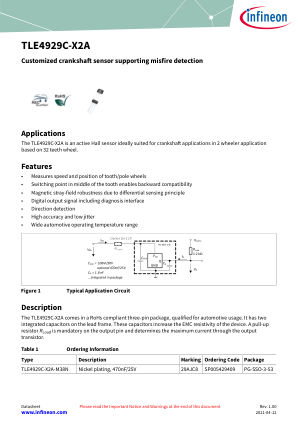 TLE4929C-X2A-M38N datasheet cover page
