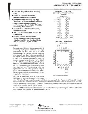 SN74AS885 数据手册首页