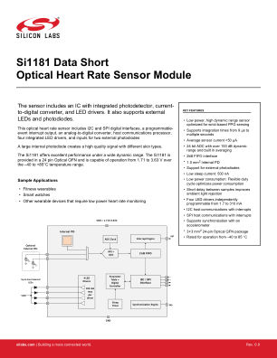 SI1181-B4-GM datasheet cover page