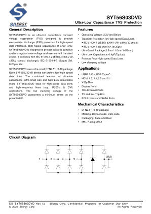 SYT56S03DVD 数据手册首页