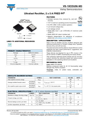 VS-10CDU06-M3 数据手册首页