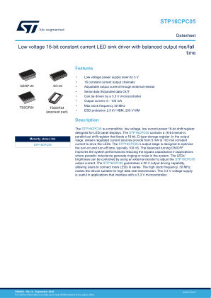STP16CPC05 datasheet cover page