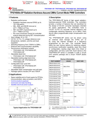 TPS7H5004-SP datasheet cover page