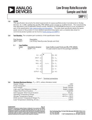 SMP11S 数据手册首页