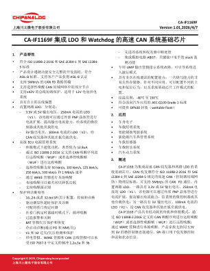CA-IF1169 数据手册首页