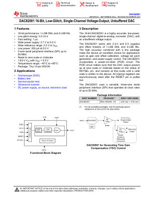 DAC82001 数据手册首页