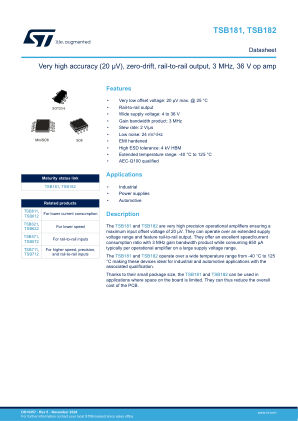 TSB181 datasheet cover page