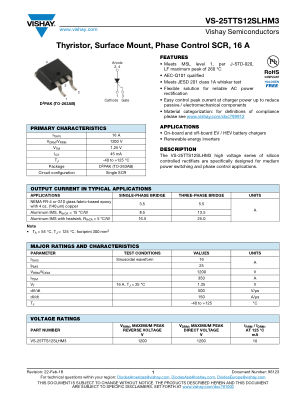 VS-25TTS12SLHM3 datasheet cover page