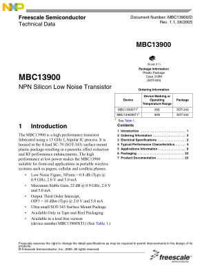 MBC13900 数据手册首页