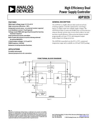 ADP3026 数据手册首页