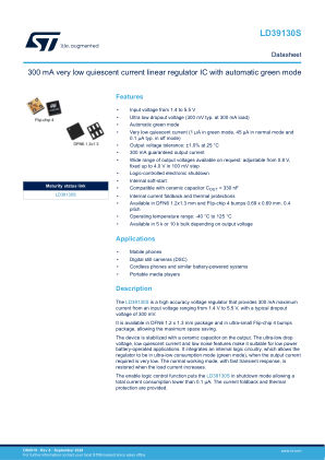 LD39130S datasheet cover page