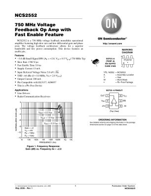 NCS2552 datasheet cover page