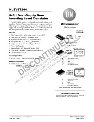 NLSV8T244 datasheet cover page