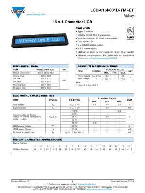 LCD016N001BTMIET datasheet cover page