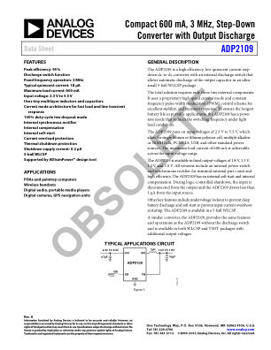 ADP2109 数据手册首页