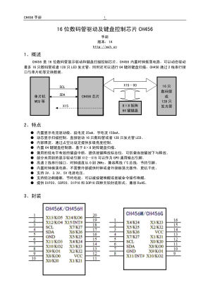 CH456 数据手册首页
