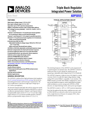 ADP5055 数据手册首页