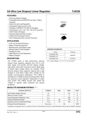 TJ4330 datasheet cover page