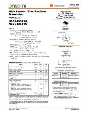 NSB9435T1 数据手册首页