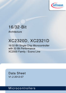 SAK-XC2321D-20F66V-AA datasheet cover page