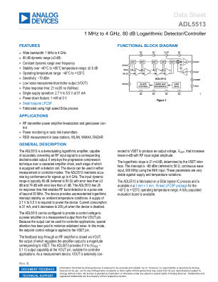 ADL5513 datasheet cover page