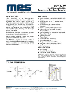 MP4423H datasheet cover page