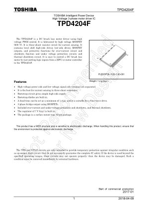 TPD4204F 数据手册首页