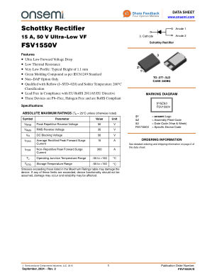 FSV1550V datasheet cover page
