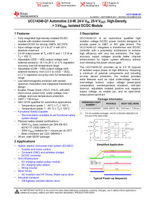 UCC14240-Q1 datasheet cover page
