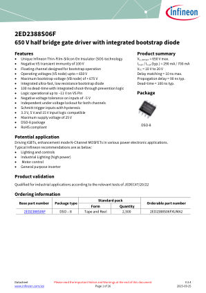 2ED2388S06F datasheet cover page
