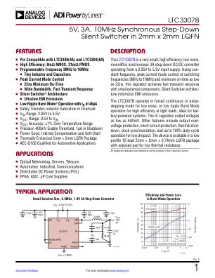 LTC3307B datasheet cover page