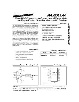 MAX4444-MAX4445 datasheet cover page