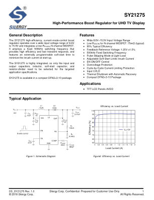 SY21275DBC datasheet cover page