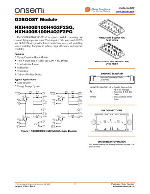 NXH400B100H4Q2F2 数据手册首页