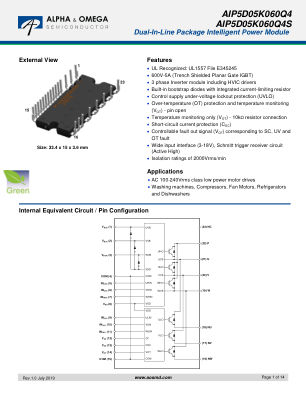 AIP5D05K060Q4 datasheet cover page