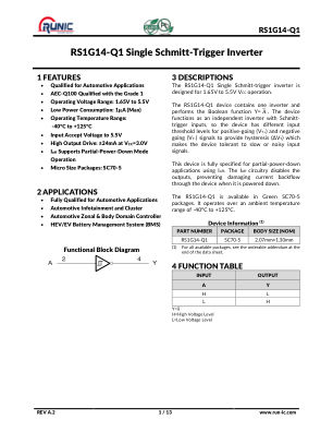 RS1G14-Q1 datasheet cover page