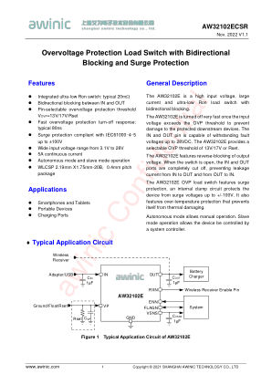 AW32102E datasheet cover page
