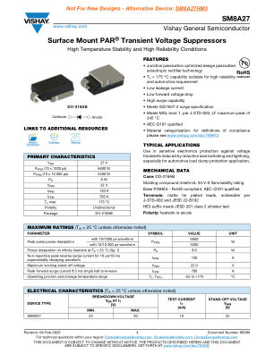 SM8A27 datasheet cover page