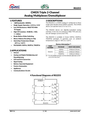 RS2253 datasheet cover page
