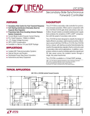 3726FB datasheet cover page