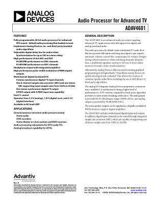 ADAV4601 数据手册首页