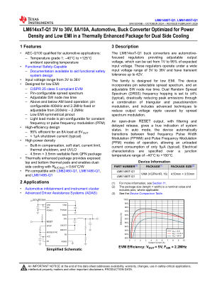 LM61495T-Q1 datasheet cover page