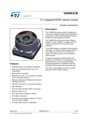VX6953CB datasheet cover page